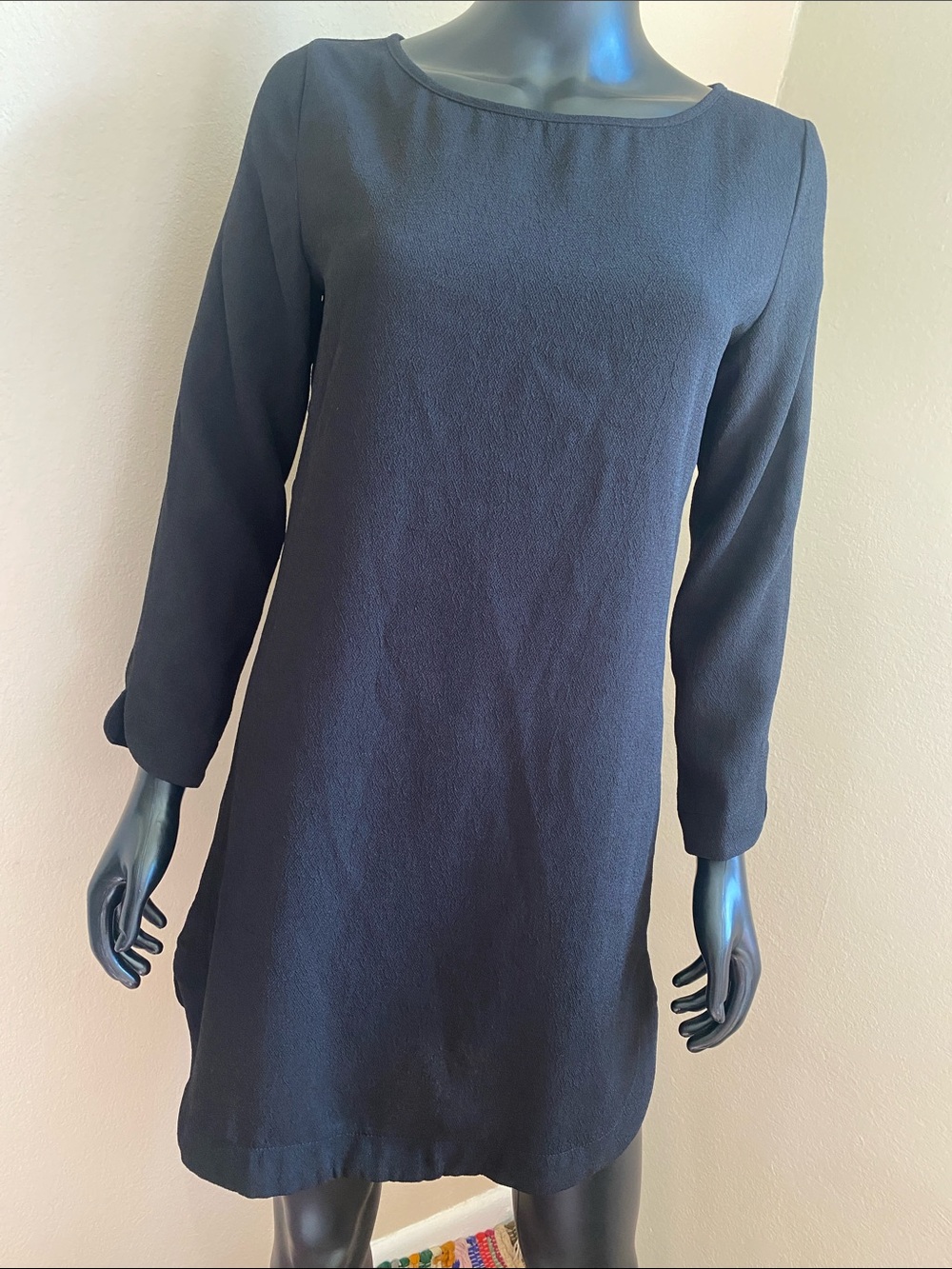 mittoshop Black Long Sleeve Shift Dress NWTs